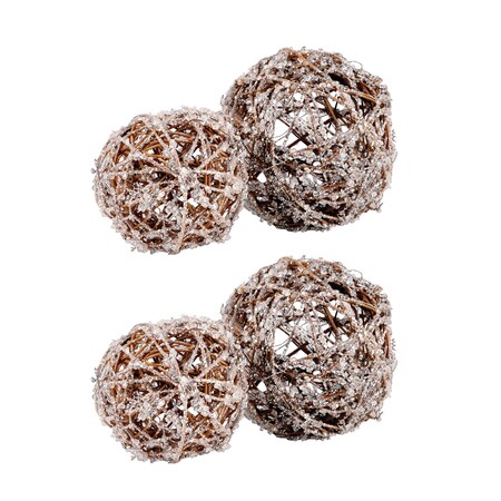 Elk Studio Crystals Spheres Set of 2 014475/S2